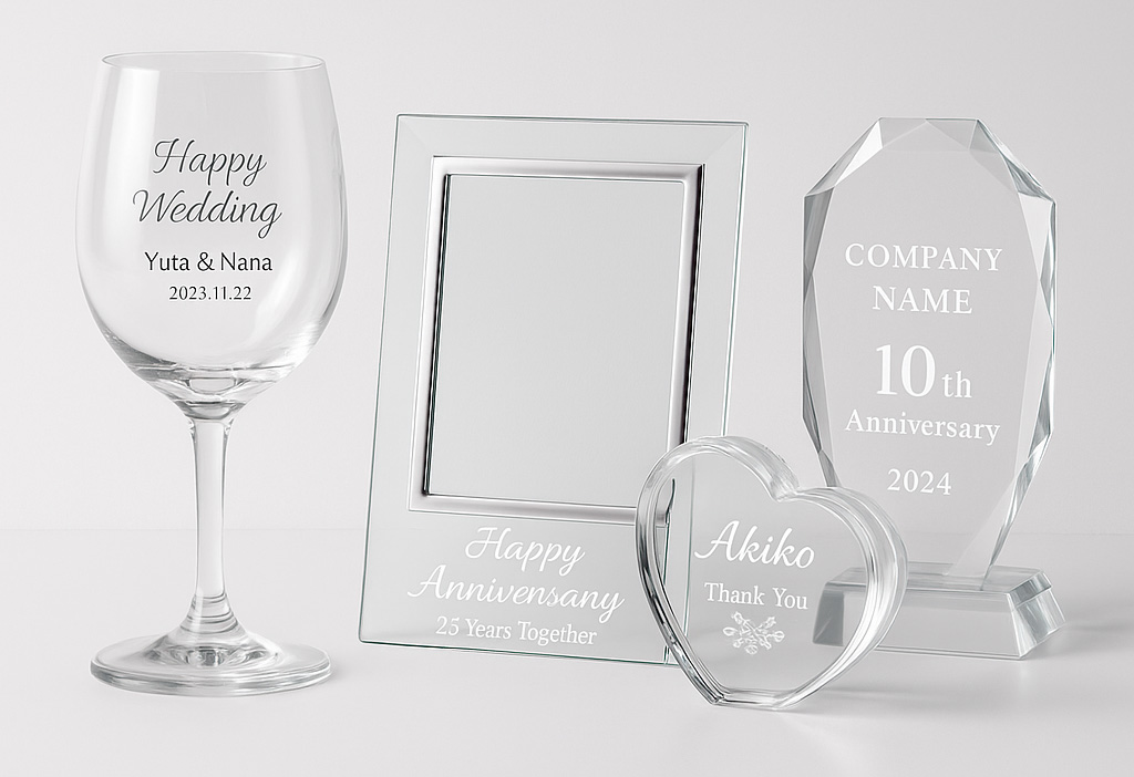 結婚式や記念日にぴったり！ガラス刻印ギフトのアイデア
